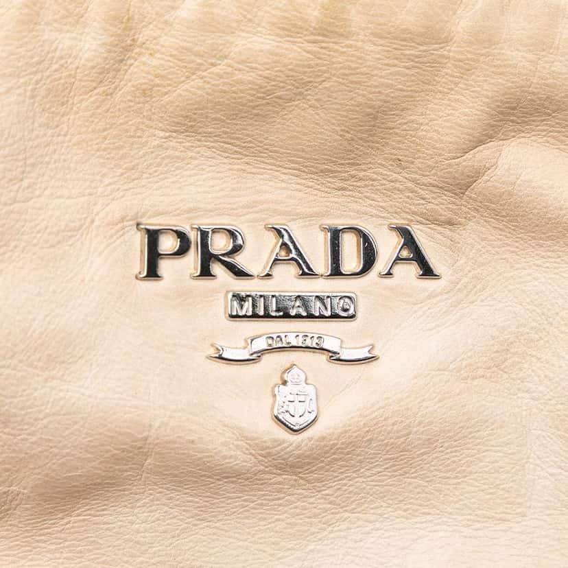 Prada Nappa New Look Tote Brown Leather Very good condition - Box View