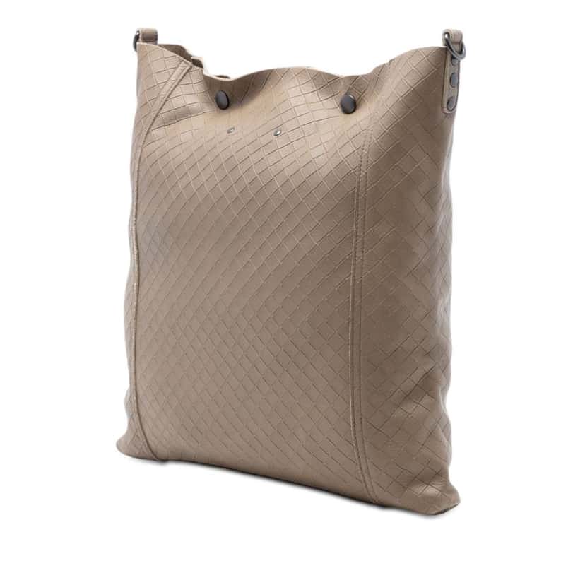 Bottega Veneta Leather Intrecciomirage Crossbody Brown Leather Very good condition - Back View