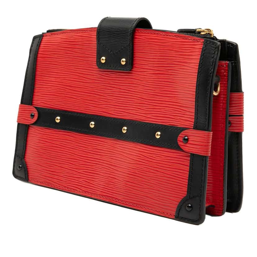 Louis Vuitton Epi Trunk Clutch Red Leather Very good condition - Back View