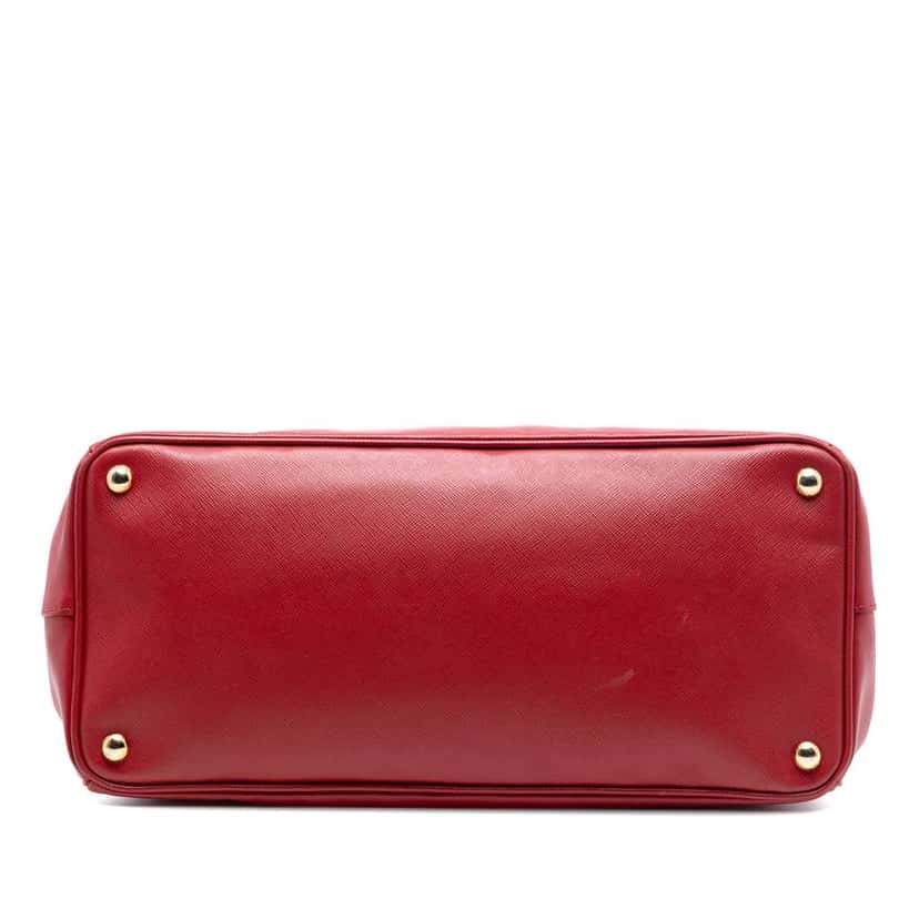 Prada Large Saffiano Lux Galleria Satchel Red Leather Very good condition - Inside View