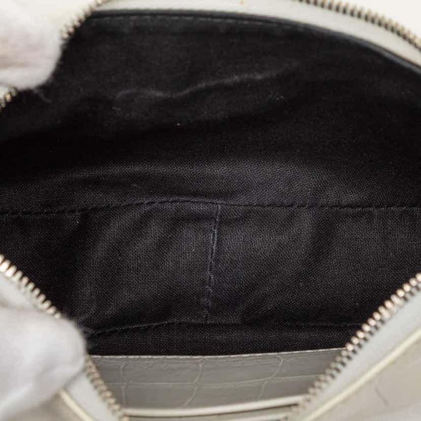 Balenciaga Mini Embossed Leather Motocross Le Cagole White Leather Very good condition - Model View