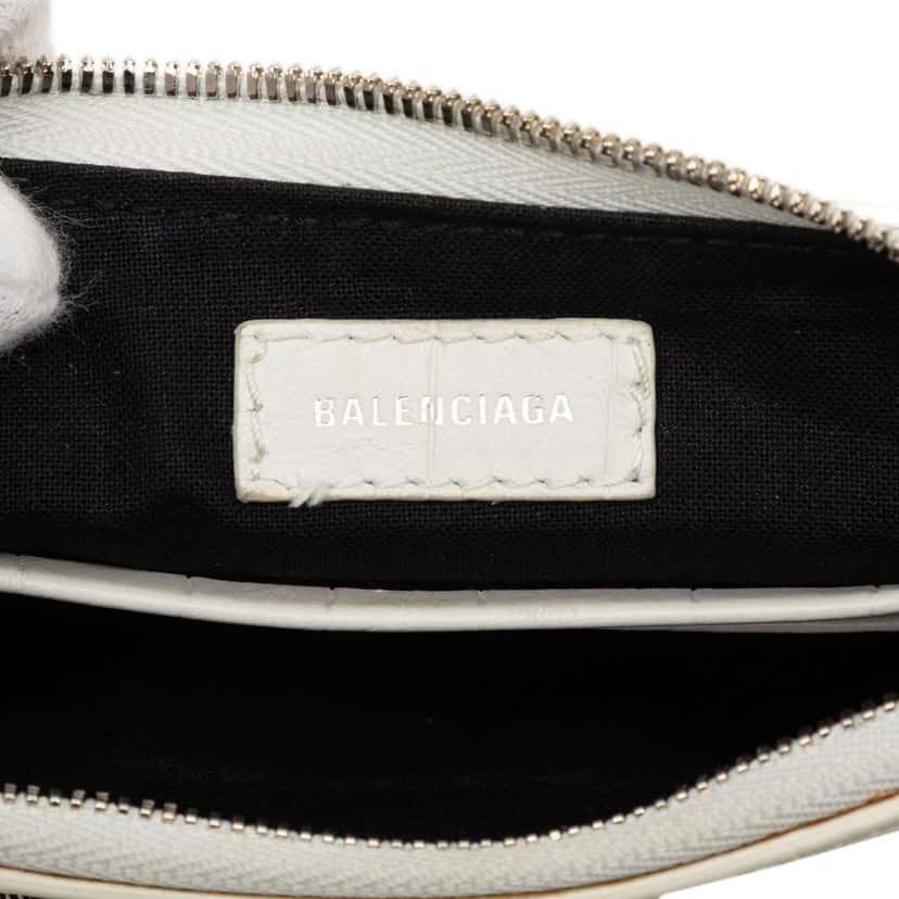 Balenciaga Mini Embossed Leather Motocross Le Cagole White Leather Very good condition - Box View