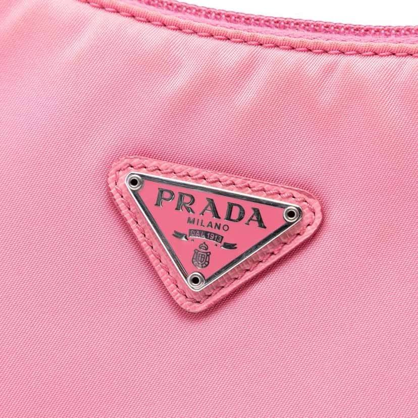 Prada Mini Tessuto Re Edition 2000 Shoulder Bag Pink Good condition - Box View