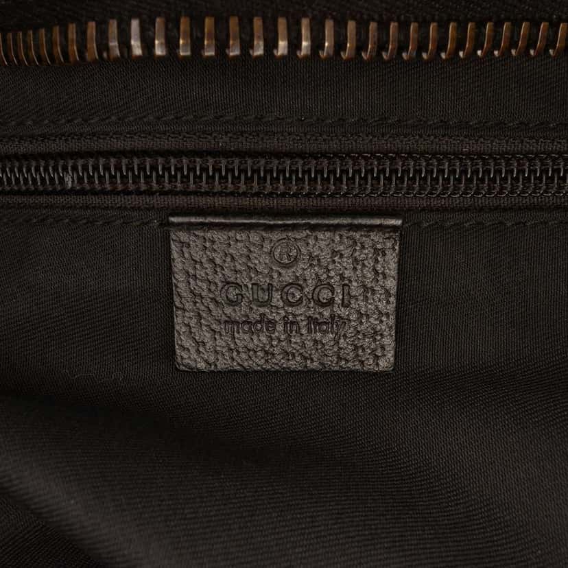 Gucci GG Canvas Web Satchel Black Canvas Very good condition - Box View