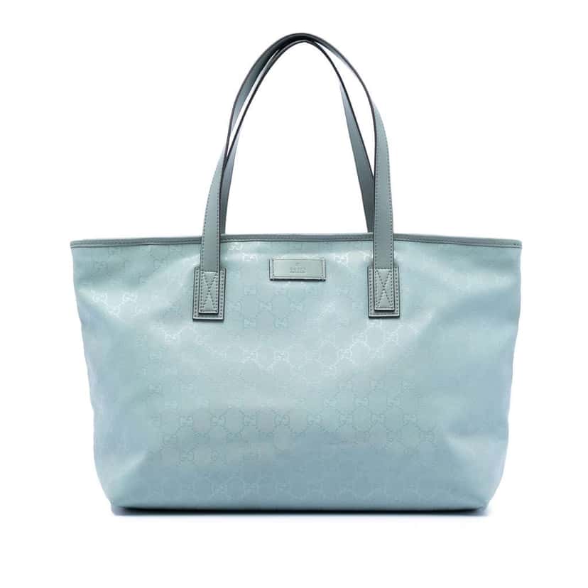 Gucci Medium GG Imprime Tote Blue Canvas Very good condition - Front View