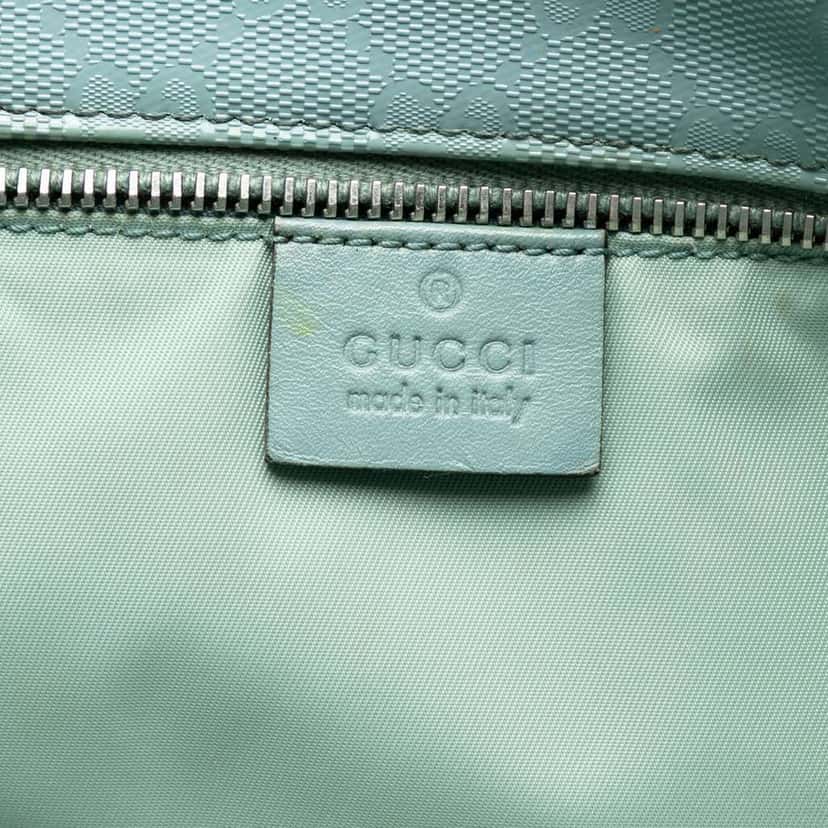 Gucci Medium GG Imprime Tote Blue Canvas Very good condition - Box View