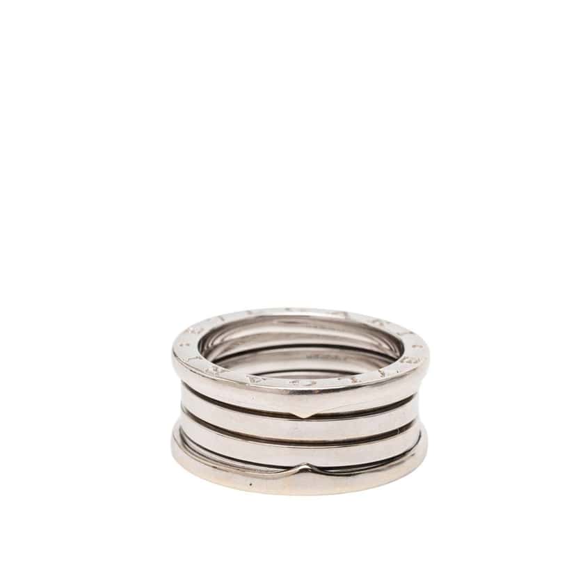 Bvlgari 18K White Gold B.Zero1 Four Band Ring Silver White Gold Very good condition - Inside View