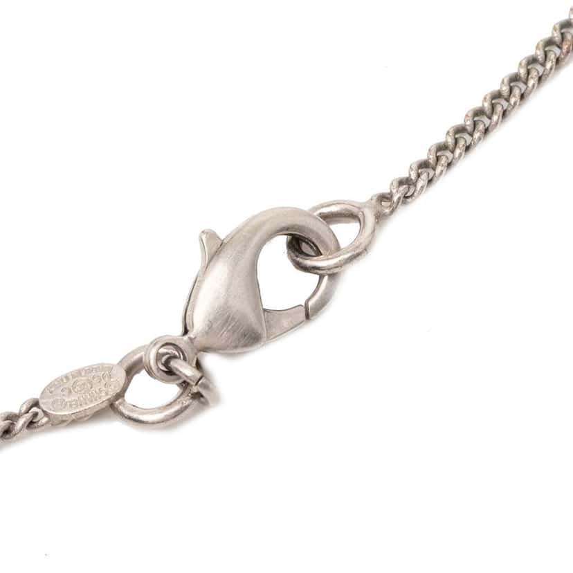 Chanel Silver Plated CC Enamel 31 Rue Cambon Pendant Necklace Silver Metal Very good condition - Model View