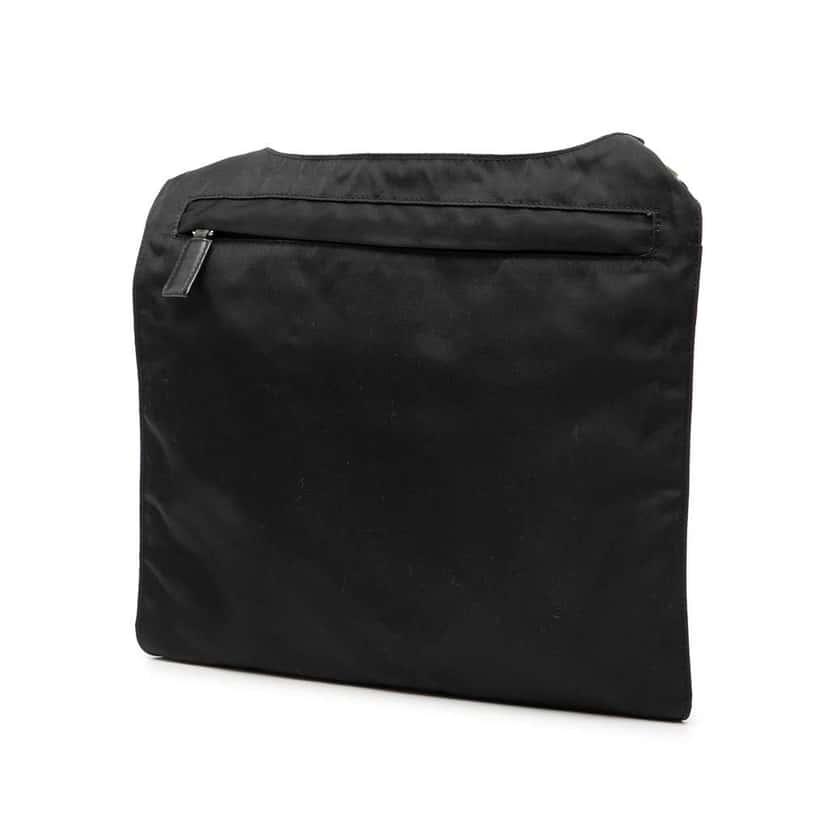 Prada Tessuto Zip Top Crossbody Black Very good condition - Back View