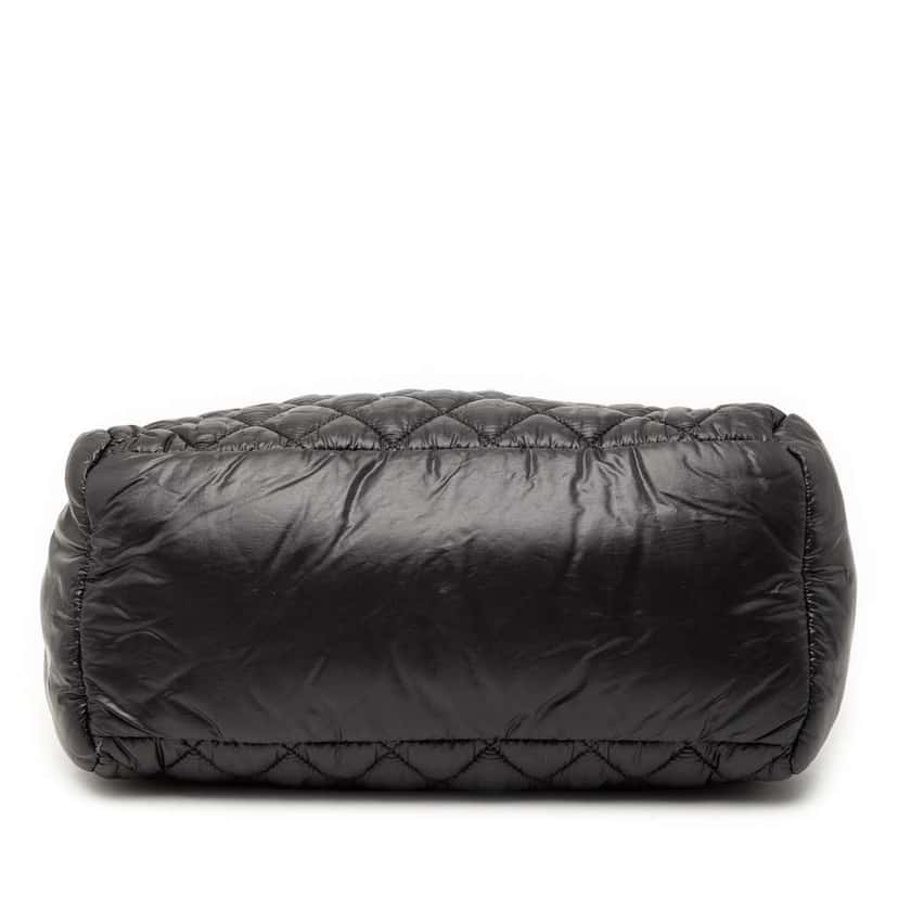 Chanel Small Quilted Nylon Coco Cocoon Tote Black Very good condition - Inside View