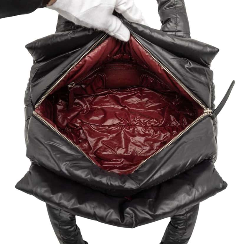 Chanel Small Quilted Nylon Coco Cocoon Tote Black Very good condition - Model View