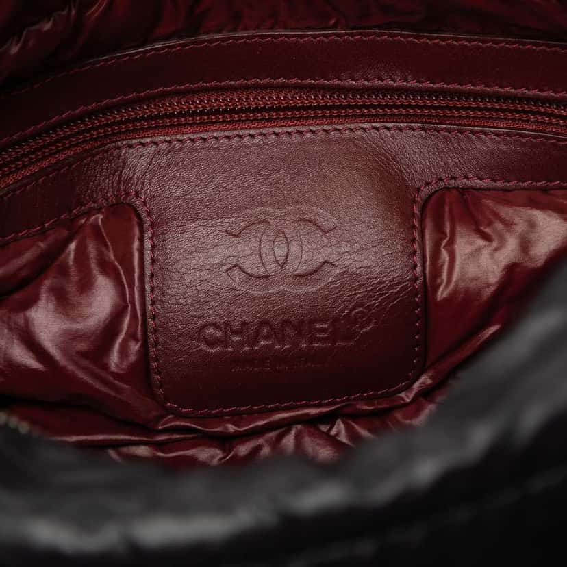 Chanel Small Quilted Nylon Coco Cocoon Tote Black Very good condition - Box View