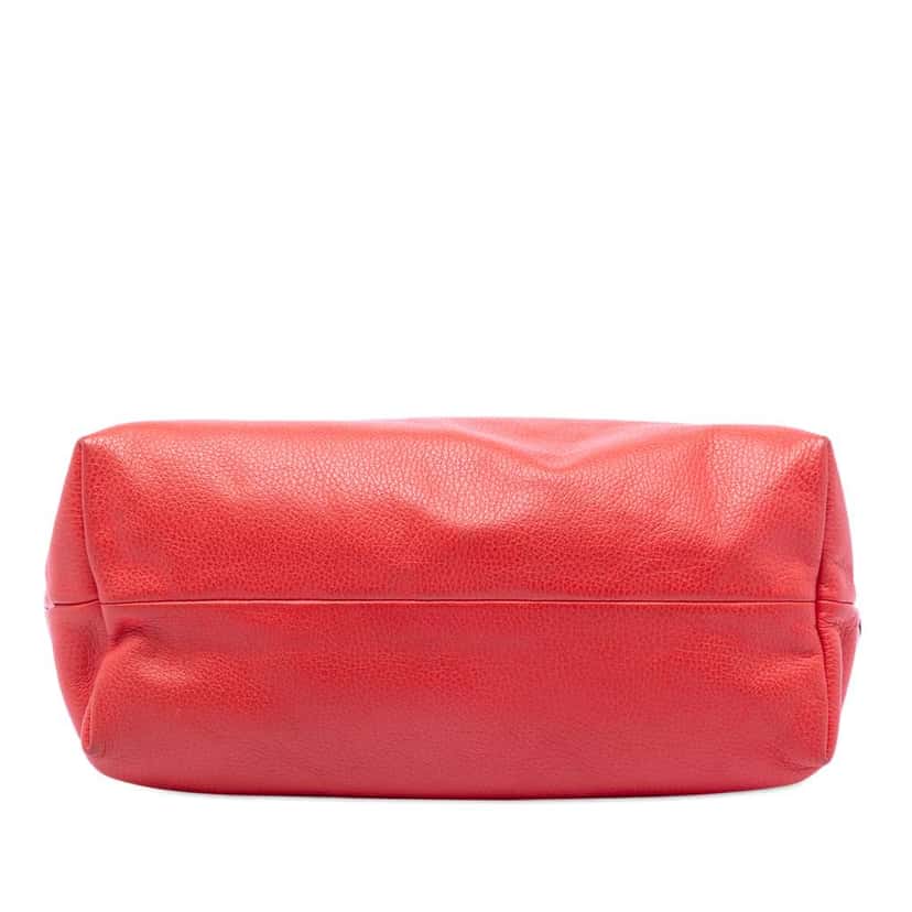 Gucci Leather Bamboo Tassel Tote Red Leather Very good condition - Inside View