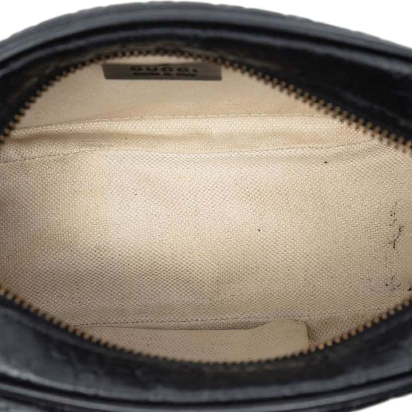 Gucci Microguccissima Sunshine Disco Camera Bag Black Leather Very good condition - Model View