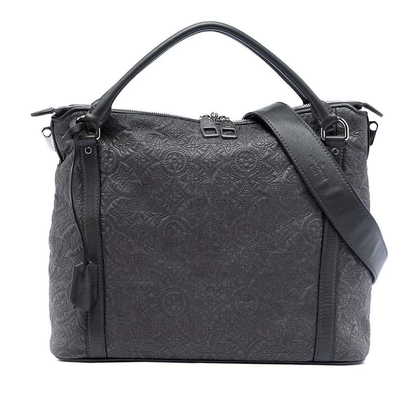 Louis Vuitton Monogram Antheia Ixia PM Grey Leather Very good condition - Front View