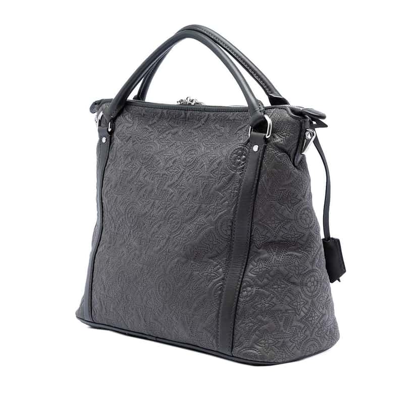 Louis Vuitton Monogram Antheia Ixia PM Grey Leather Very good condition - Back View