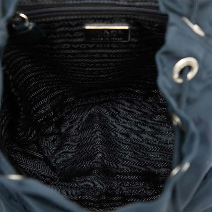 Prada Tessuto Backpack Blue Good condition - Model View