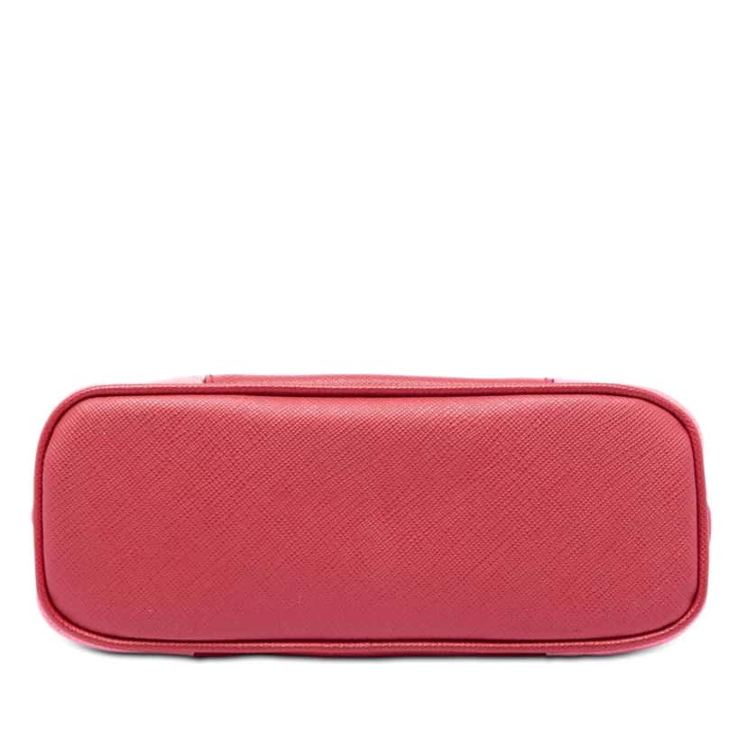 Prada Bicolor Saffiano Cosmetic Pouch Red Leather Very good condition - Inside View
