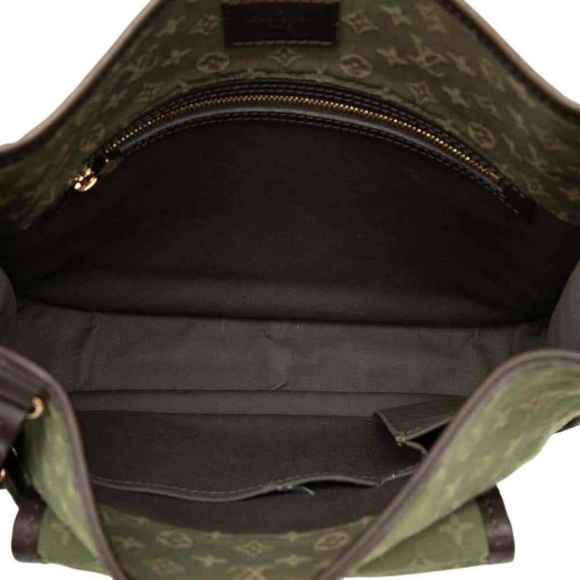 Louis Vuitton Monogram Mini Lin Besace Mary Kate Green Canvas Very good condition - Model View