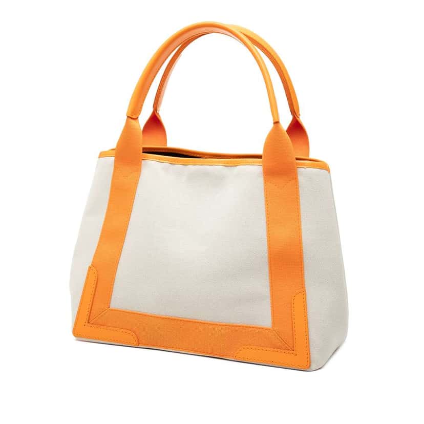 Balenciaga Canvas Navy Cabas S Tote Brown Canvas Very good condition - Back View