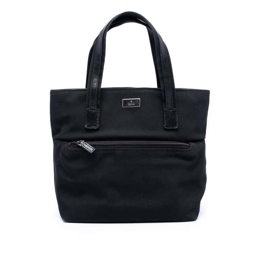 Gucci GG Canvas Handbag Black Canvas Very good condition - Front View