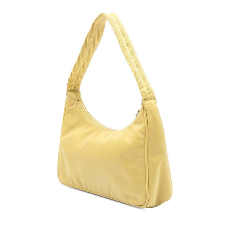 Prada Mini Tessuto Re Edition 2000 Shoulder Bag Yellow Very good condition - Back View