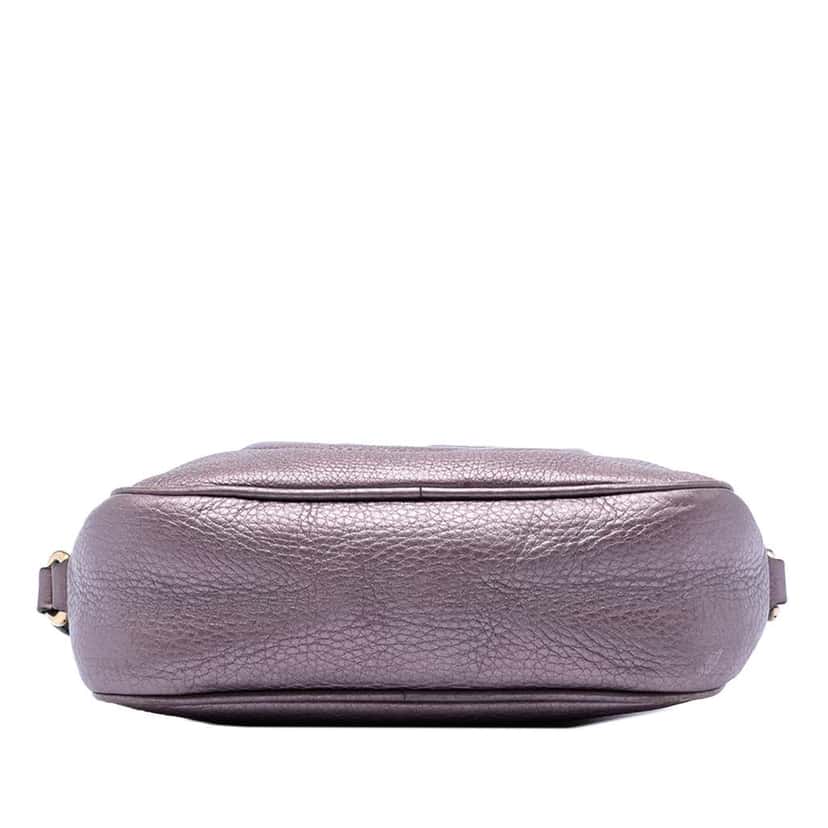 Gucci Metallic Leather Soho Disco Crossbody Purple Leather Very good condition - Inside View