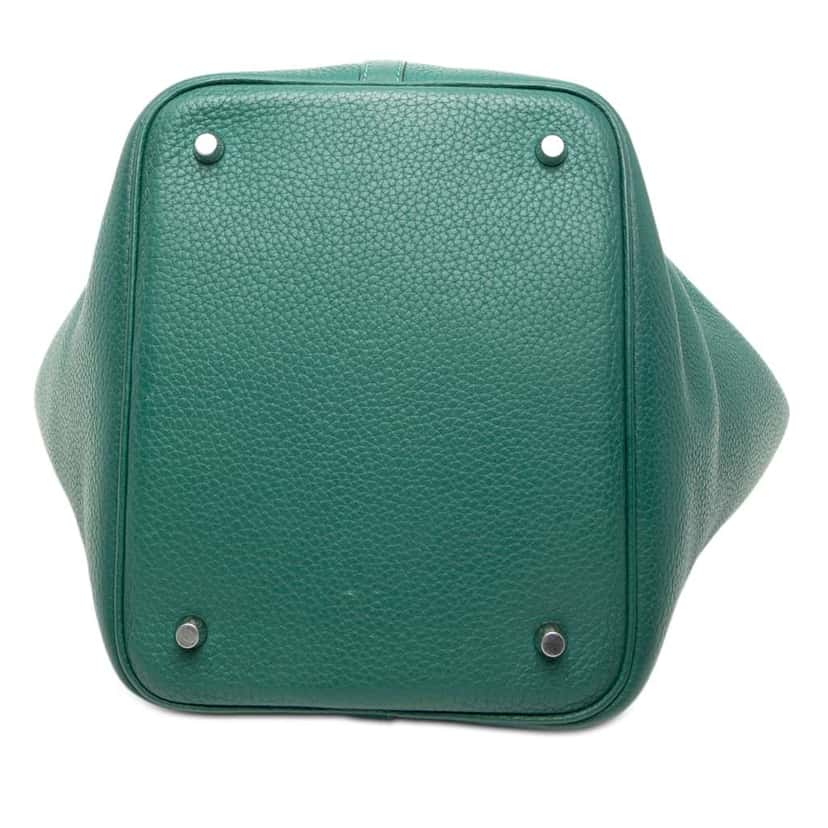 Hermès Clemence Picotin Lock 22 Green Leather Good condition - Inside View