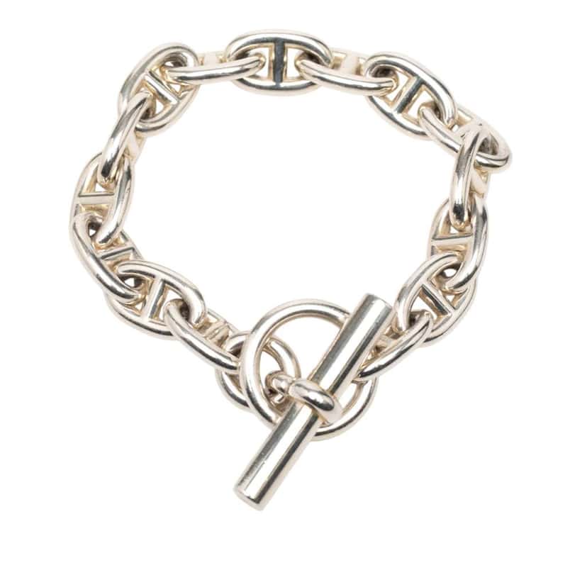 Hermès Sterling Silver Chaine d'Ancre Bracelet Medium Silver Silver Very good condition - Inside View