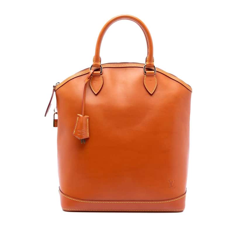 Louis Vuitton Nomade Lockit Vertical Brown Leather Good condition - Front View