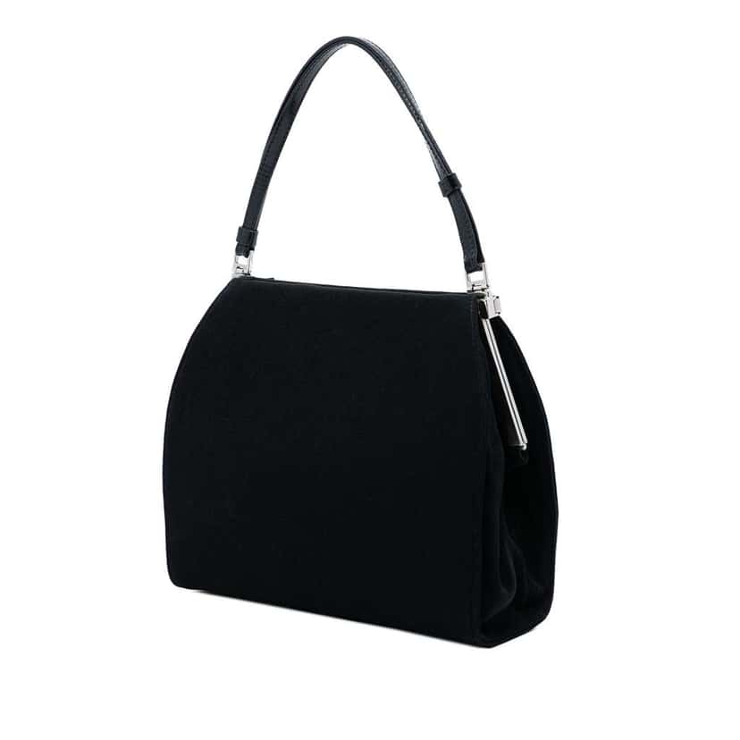 Prada Jersey Handbag Black Cotton Very good condition - Back View