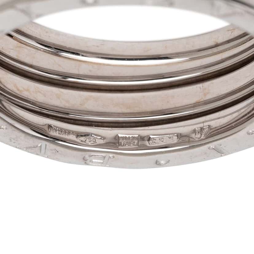 Bvlgari 18K White Gold B.Zero1 Three Band Ring Silver White Gold Good condition - Box View