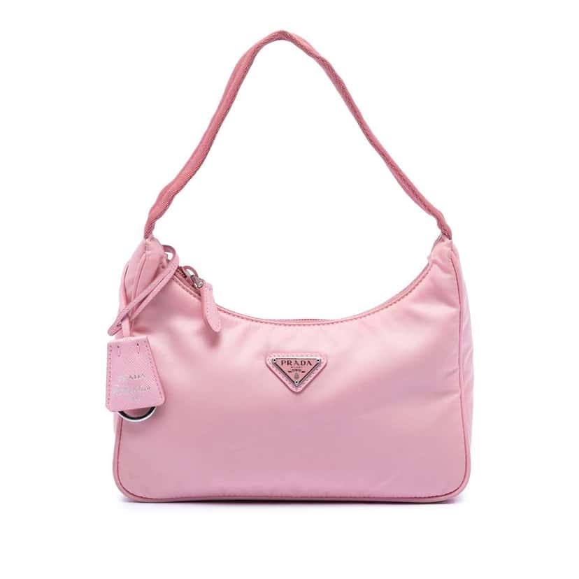 Prada Mini Tessuto Re Edition 2000 Shoulder Bag Pink Good condition - Front View