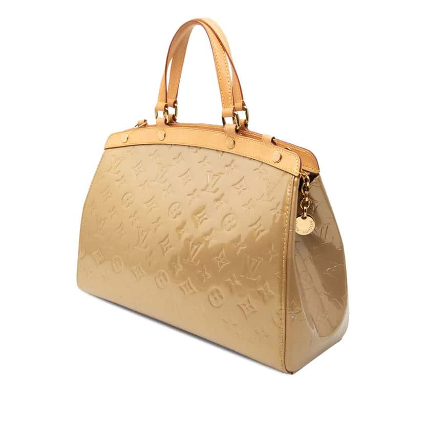 Louis Vuitton Monogram Vernis Brea MM Gold Leather Very good condition - Back View