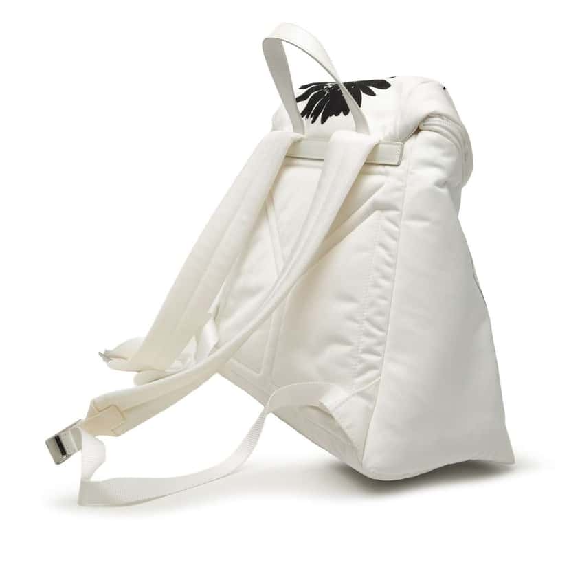 Prada Tessuto Signaux Backpack White Very good condition - Back View