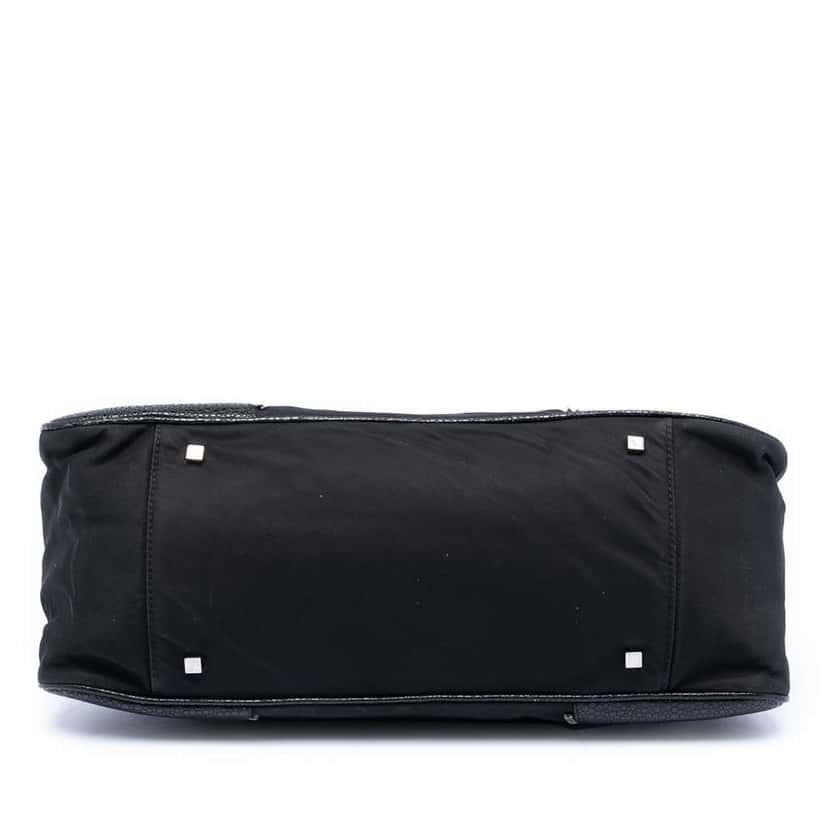 Dior Nylon and Calfskin Bow Handbag Black Very good condition - Inside View