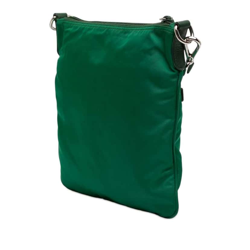 Prada Tessuto Zip Top Crossbody Green Very good condition - Back View