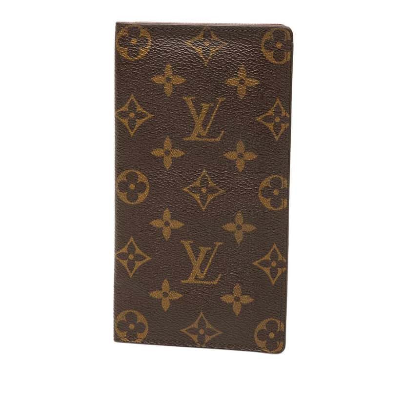 Louis Vuitton Monogram Brazza Long Wallet Brown Very good condition - Front View