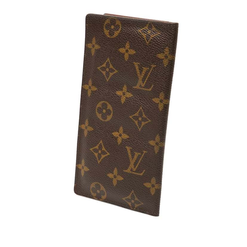 Louis Vuitton Monogram Brazza Long Wallet Brown Very good condition - Back View