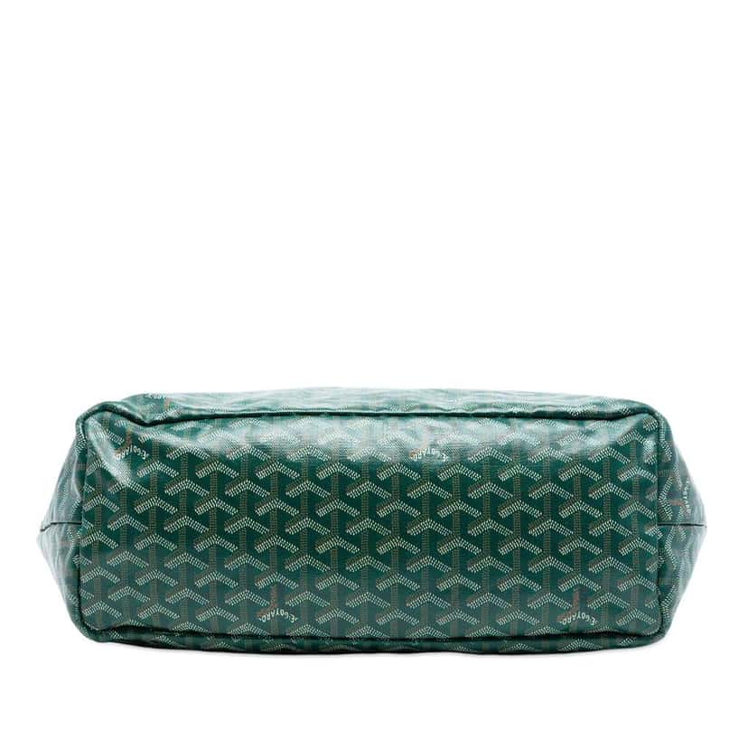 Goyard Goyardine Saint Louis PM Green Canvas Very good condition - Inside View