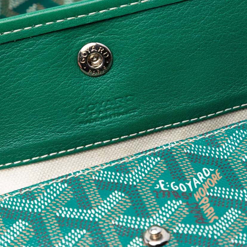 Goyard Goyardine Saint Louis PM Green Canvas Very good condition - Box View