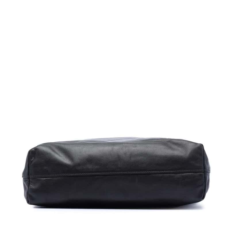 Prada Soft Calf Open Convertible Tote Black Leather Good condition - Inside View