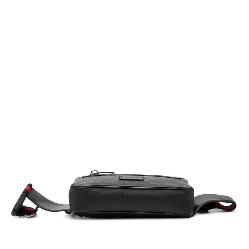 Gucci Small GG Supreme Web Belt Bag Black Canvas Very good condition - Inside View