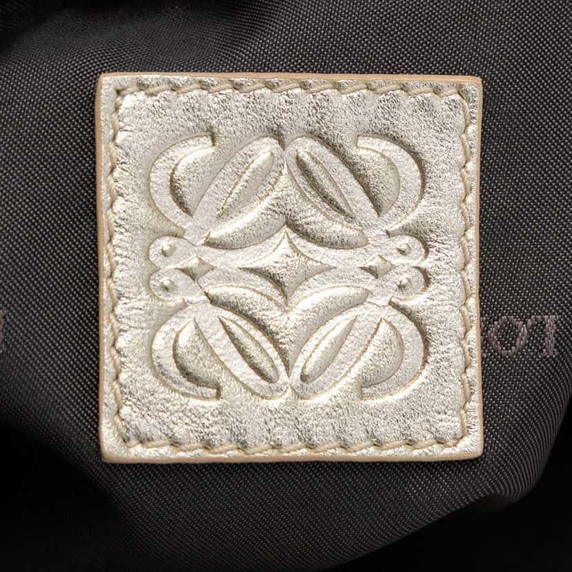 Loewe Metallic Leather Tote Silver Leather Very good condition - Box View