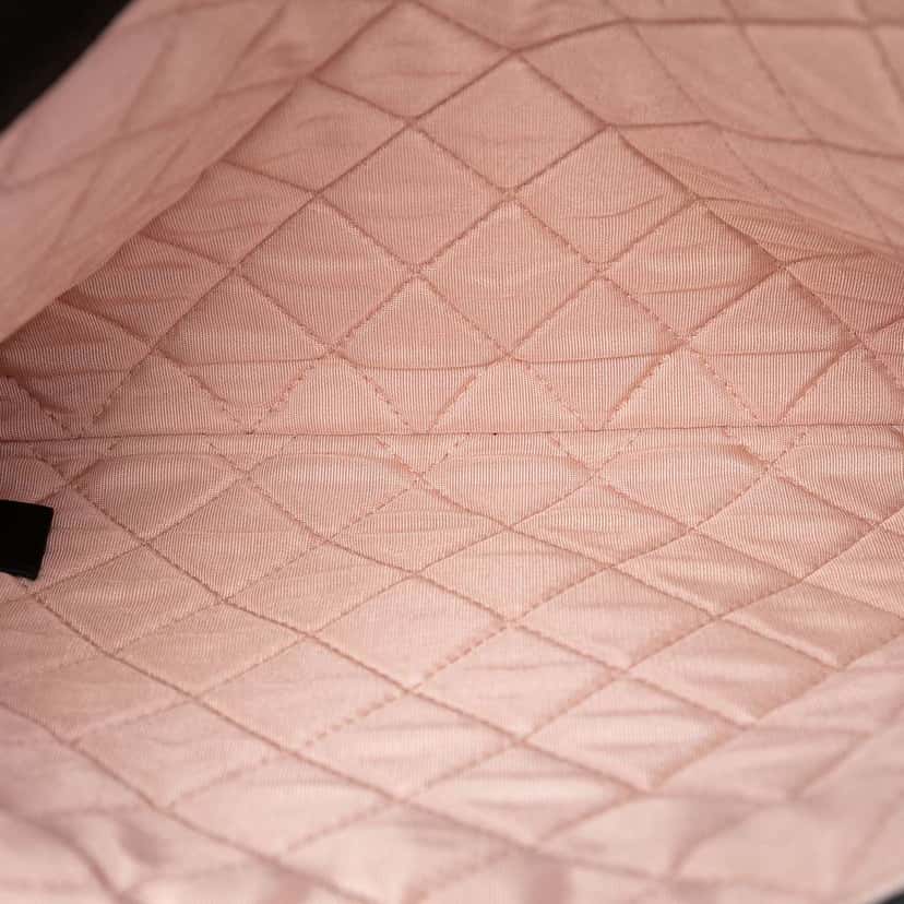 Chanel Paris Cuba Quilted Caviar Thread Around Envelope Clutch Black Leather Very good condition - Model View