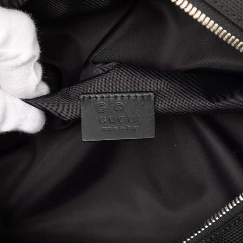 Gucci Nylon Web Belt Bag Black Very good condition - Box View