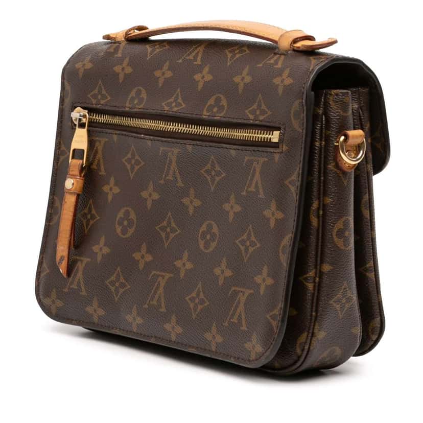 Louis Vuitton Monogram Pochette Metis Brown Very good condition - Back View