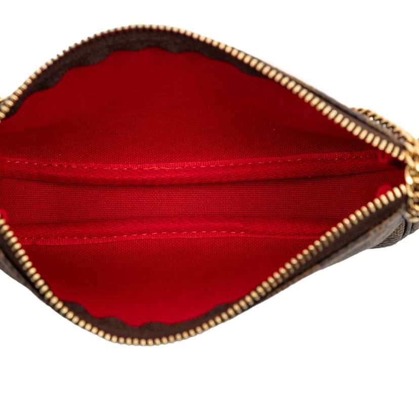 Louis Vuitton Damier Ebene Mini Pochette Accessoires Brown Very good condition - Model View