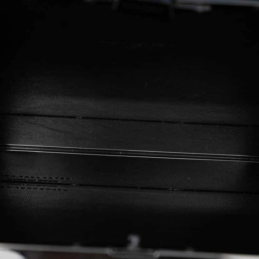 Saint Laurent Acrylic Tuxedo Box Clutch on Chain Black Very good condition - Model View