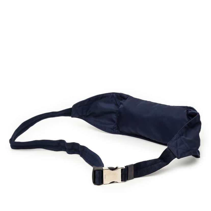 Prada Tessuto Belt Bag Blue Very good condition - Back View
